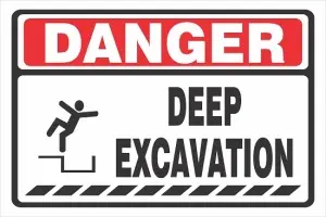danger deep excavation